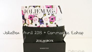 Une jolie JolieBox d’avril 2013 + Commande sur l’eshop