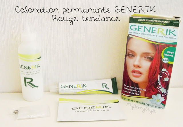 Tie and Dye rouge permanent avec la coloration Generik