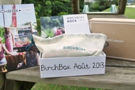 Une BirchBox riche en découvertes –  Août 2013 Rock Trip