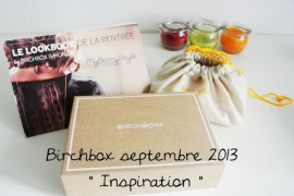 Birchbox septembre 2013 : au top !