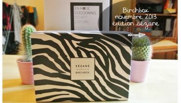 Birchbox novembre 2013 en mode cocooning avec Sézane !