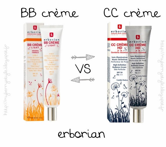 BB crème vs CC crème Erborian, quelles différences ?