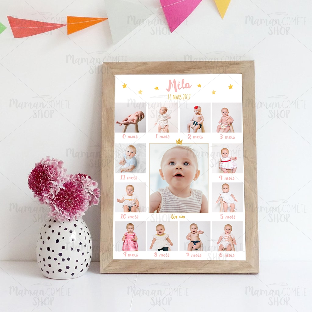 affiche-bebe-personnalise-un-an-anniversaire-photos-par-mois-design-impression-cadre-1