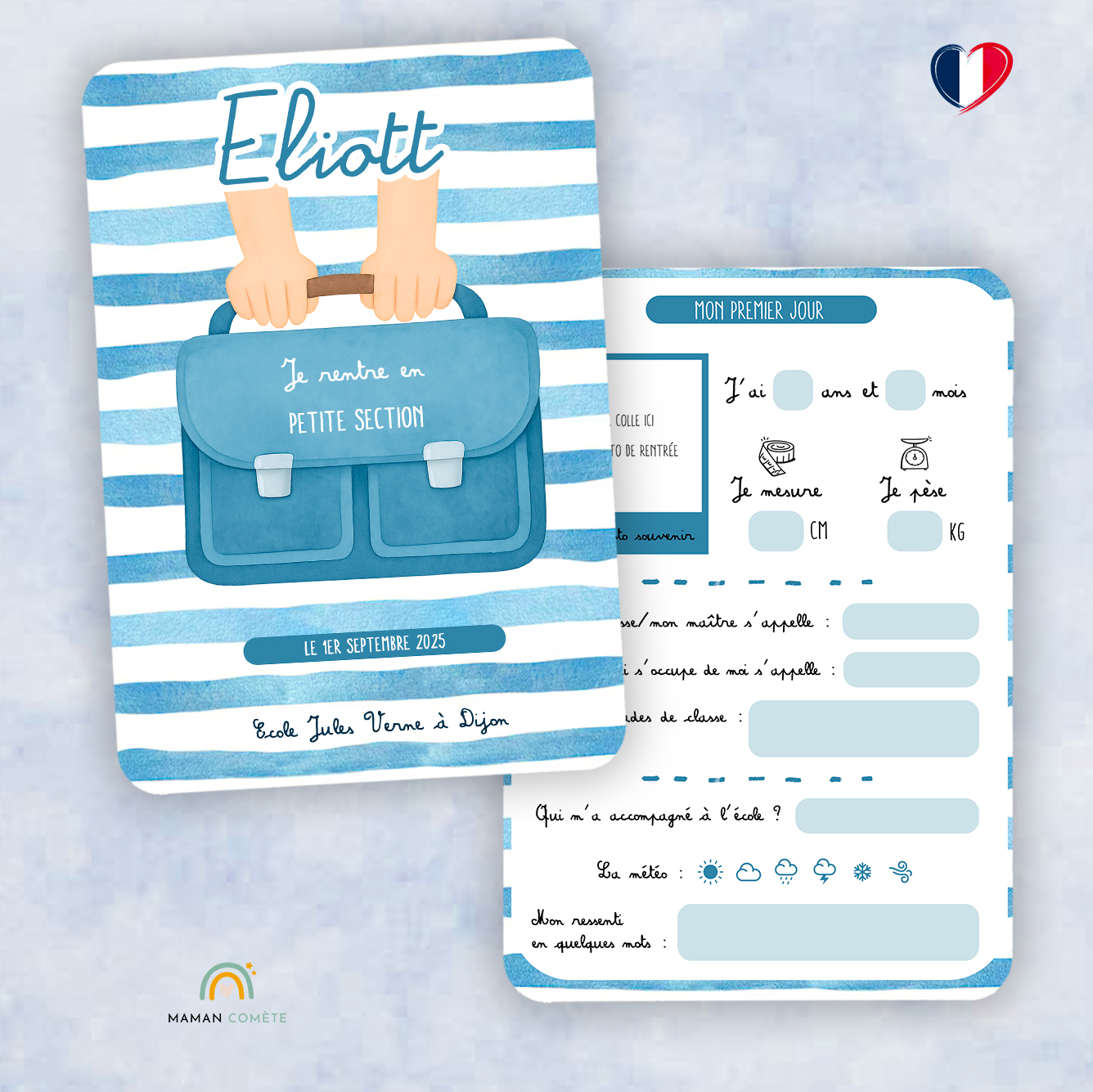carte-rentrée-scolaire-personnalisée-souvenirs-photo-crèche-nounou-premier-jour-marin
