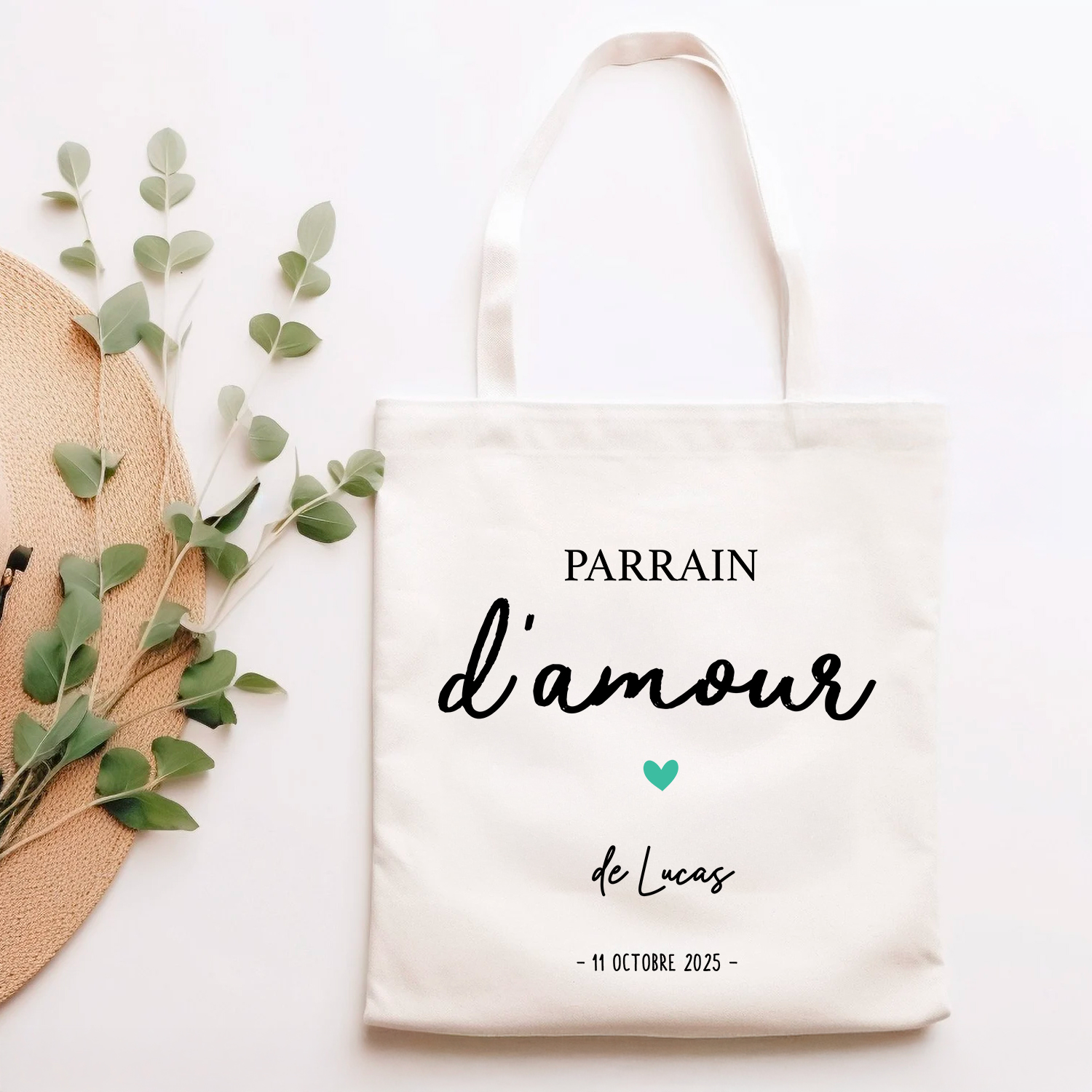 Totebag-sac-personnalisé-parrain-amour-prénom-enfant-date-cadeau-idée-coeur-bleu