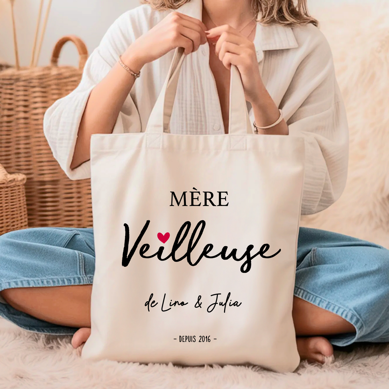 totebag_sac_maman_personnalisé_Mère_Veilleuse_Prénoms_Enfants_date_naissance