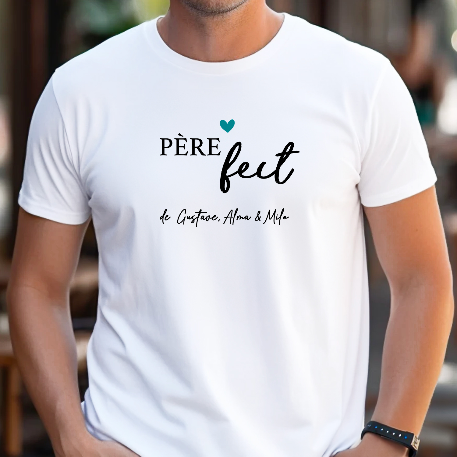 tshirt-pere-fect-papa-personnalisé-prénoms-enfants-idée-cadeau-fête-coeur