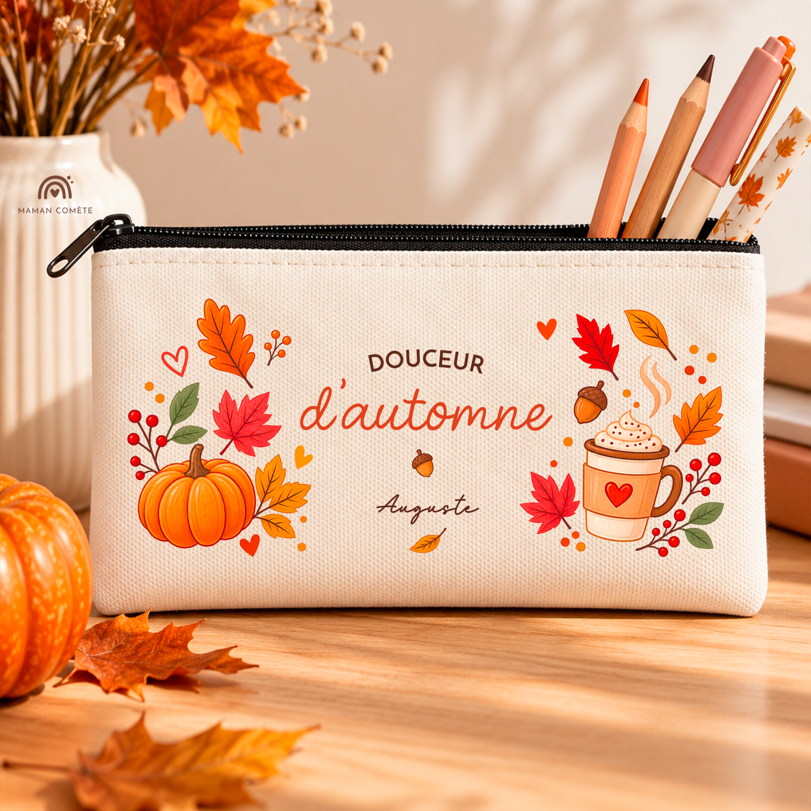 Trousse-personnalisée-thème-automne-prénom-cadeau-citrouille Trousse-personnalisée-thème-automne-prénom-cadeau-citrouille