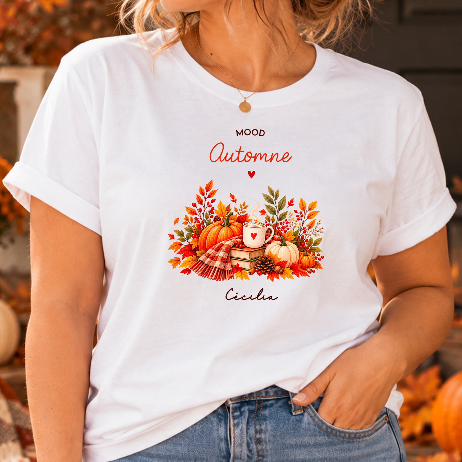 tshirt-joli-personnalisé-automne-prénom-cadeau-femme-maman-amie tshirt-joli-personnalisé-automne-prénom-cadeau-femme-maman-amie