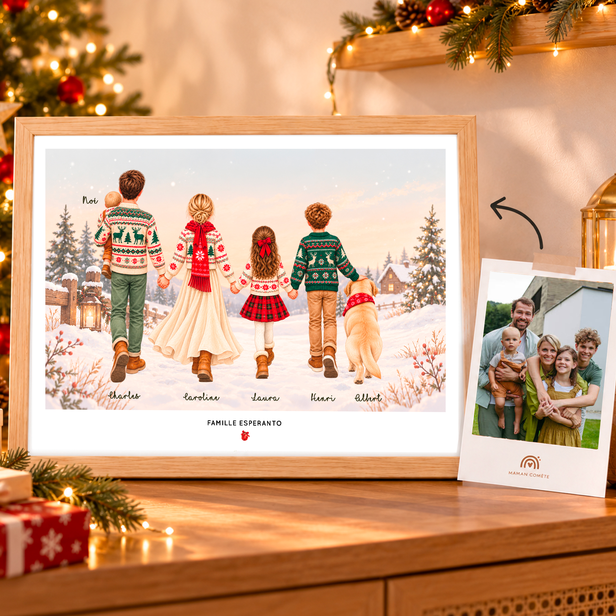 Affiche_famille_Personnalisée_Photo_Cadeau_Cadre_idée_Noël_cadre_bois Affiche_famille_Personnalisée_Photo_Cadeau_Cadre_idée_Noël_cadre_bois