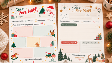 Lettre au Père Noël à imprimer : 2 modèles pour les enfants