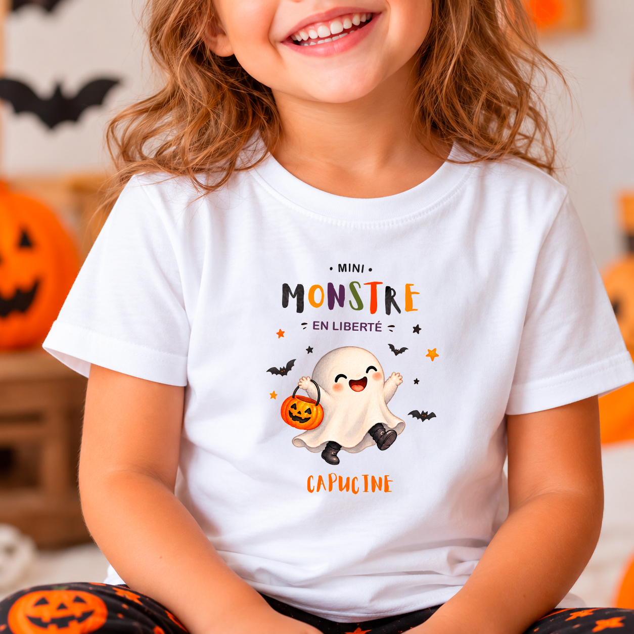 tshirt-enfant-halloween-monstre-prenom-personnalise–fantome tshirt-enfant-halloween-monstre-prenom-personnalise–fantome